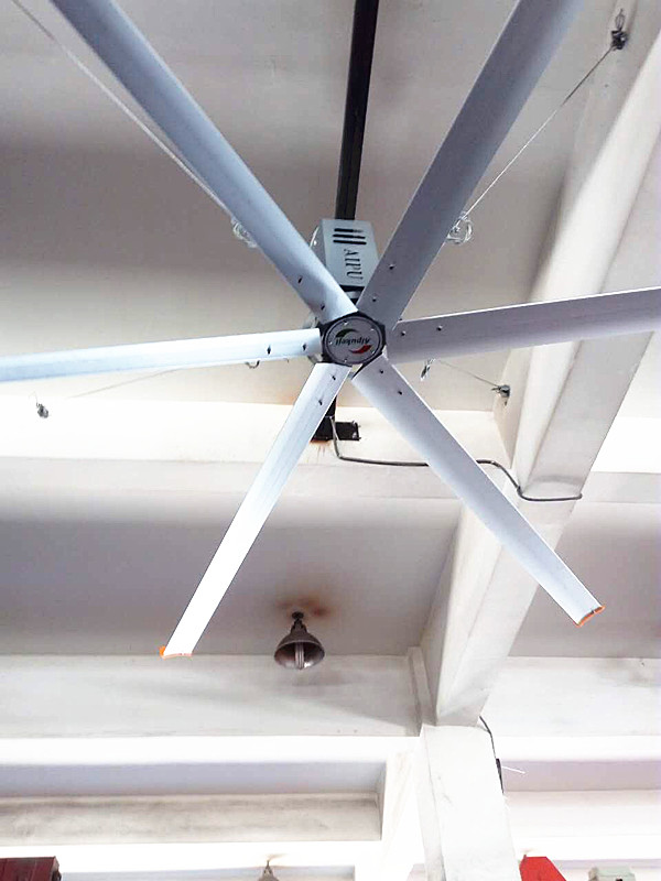 HVLS Enerji Verimli Tavan Vantilatörleri, Depolar İçin Büyük Boy 10 FT Tavan Fanı